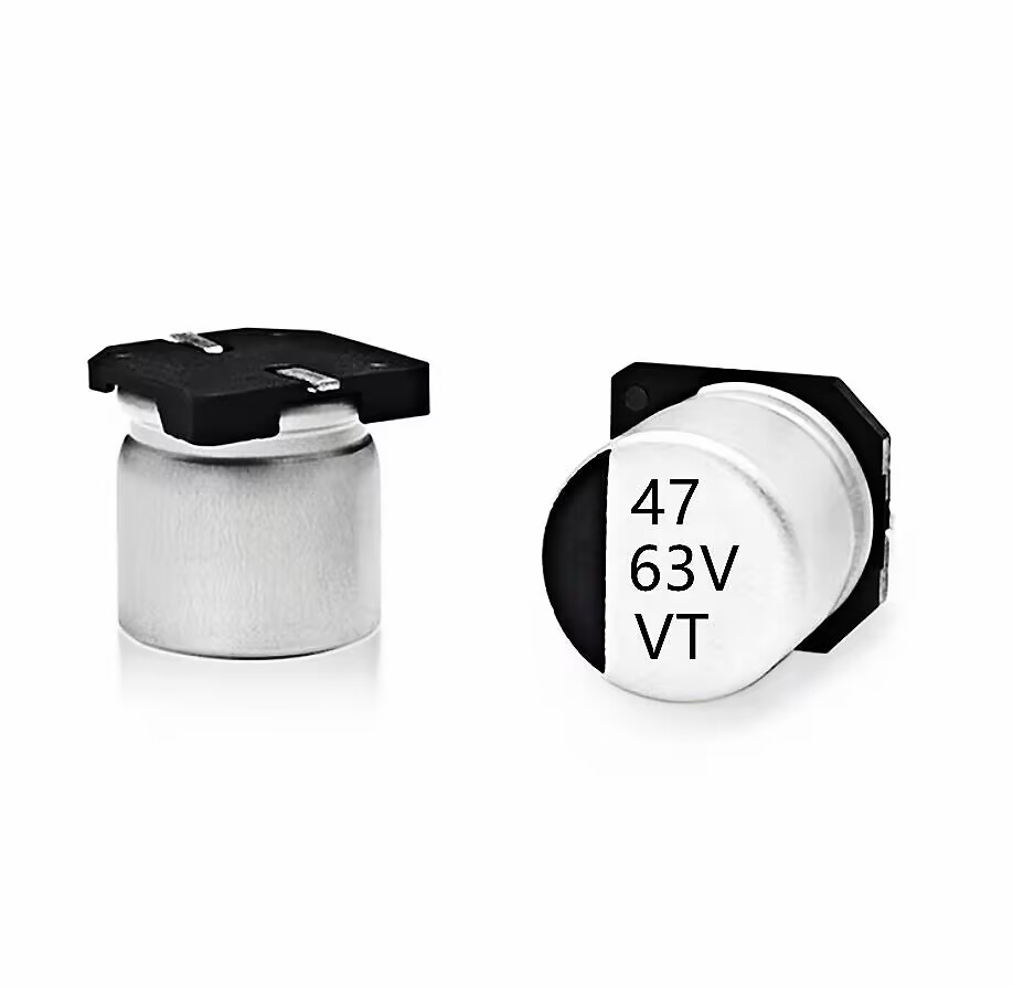 Chip aluminum electrolytic capacitor 63V47UF Volume 8*10.5 47UF/63V SMD electrolytic capacitor