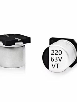 Chip aluminum electrolytic capacitor 63V220UF Volume 10*10.5 220UF/63V SMD electrolytic capacitor