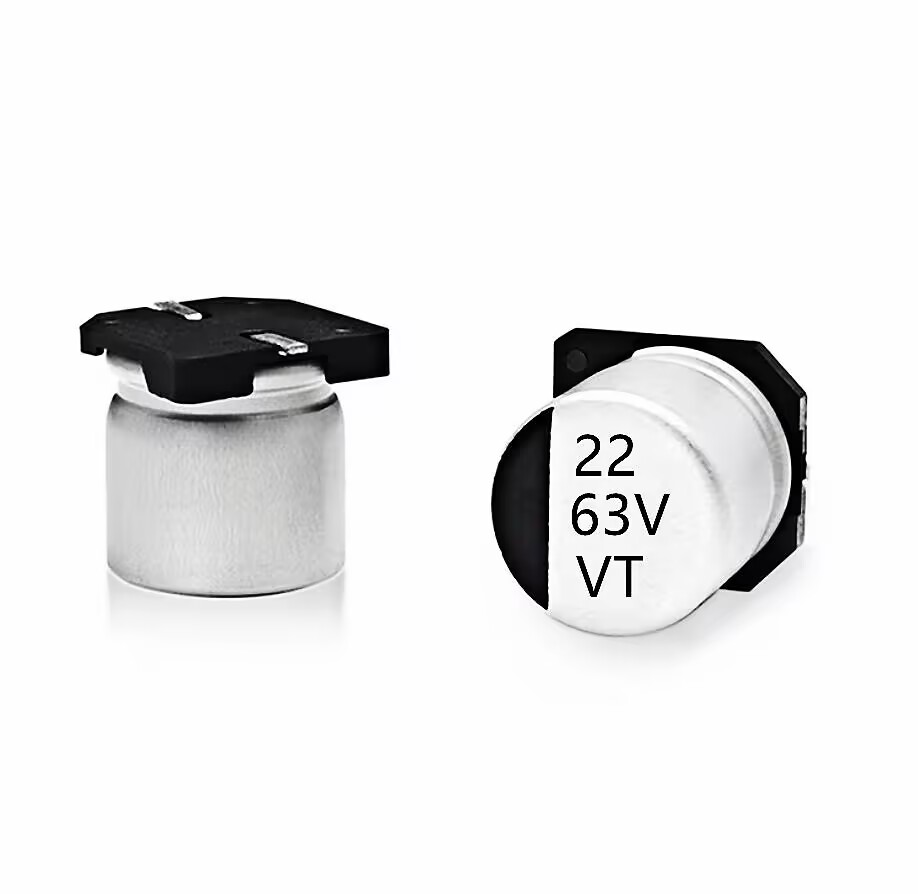 Chip aluminum electrolytic capacitor 63V22UF Volume 6.3*7.7 22UF/63V SMD electrolytic capacitor