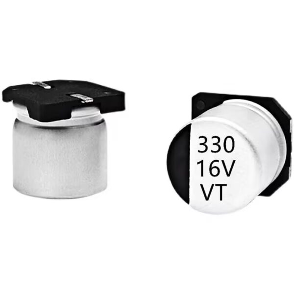 VT/6.3*7.7MM/16V330UF original SMD chip aluminum electrolytic capacitor 16V330UF electrolytic capacitor