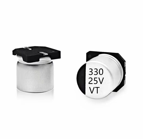 VT/8*10.5MM/25V330UF Original SMD chip aluminum electrolytic capacitor 330UF25V electrolytic capacitor
