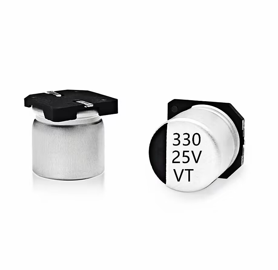 VT/8*10.5MM/25V330UF Original SMD chip aluminum electrolytic capacitor 330UF25V electrolytic capacitor
