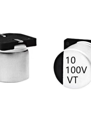 Chip aluminum electrolytic capacitor 100V10UF Volume 6.3*7.7 10UF/100V SMD electrolytic capacitor