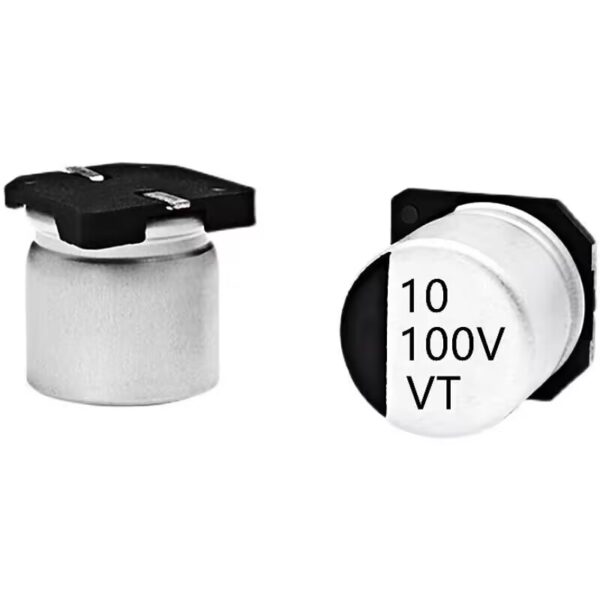 Chip aluminum electrolytic capacitor 100V10UF Volume 6.3*7.7 10UF/100V SMD electrolytic capacitor