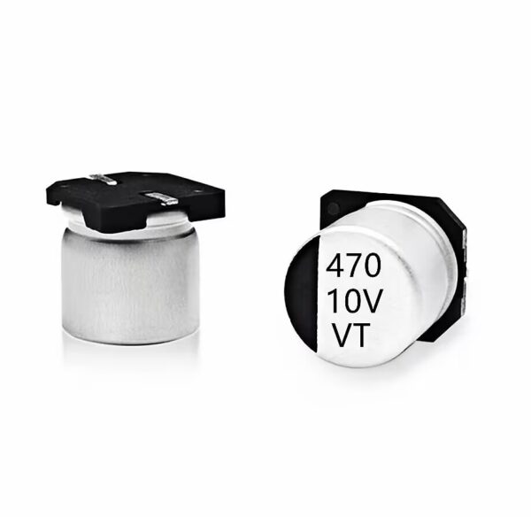 VT/6.3*7.7MM/10V470UF original SMD chip aluminum electrolytic capacitor 10V470UF electrolytic capacitor