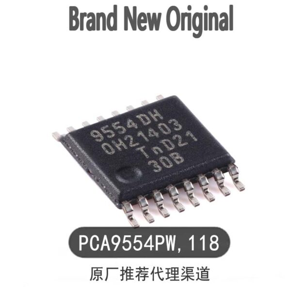 Original PCA9554PW, 118 TSSOP-16 8-bit I2C bus SMBus I/O extender port chip