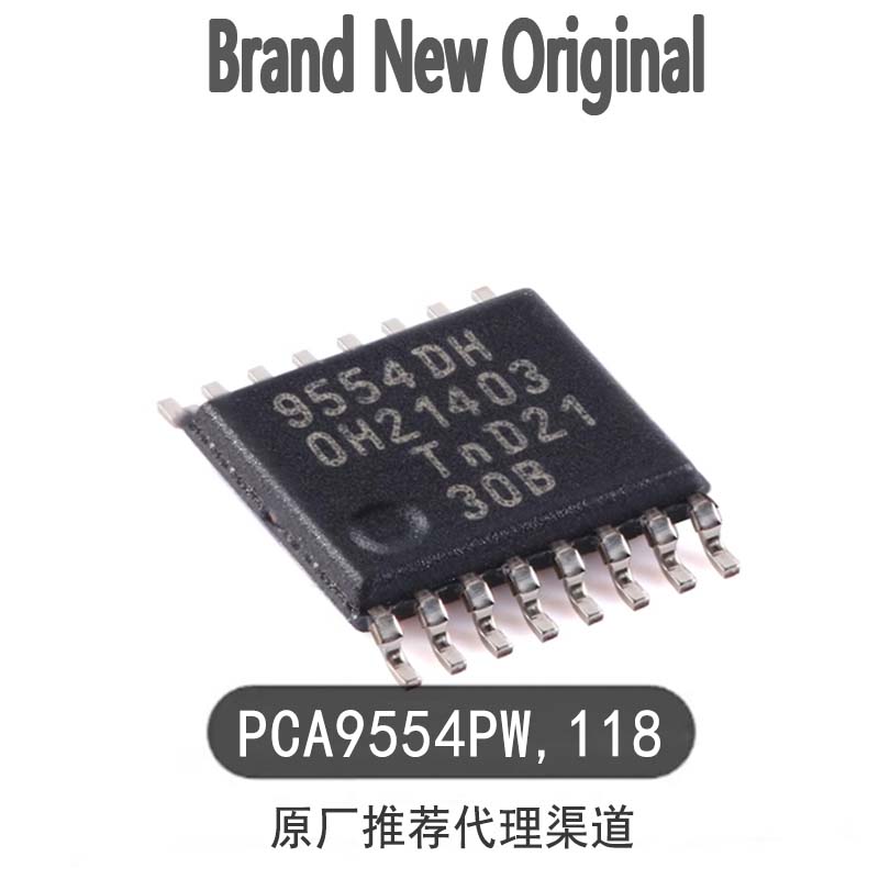 Original PCA9554PW, 118 TSSOP-16 8-bit I2C bus SMBus I/O extender port chip