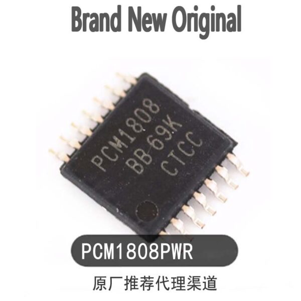 Original authentic PCM1808PWR TSSOP-14 99dB SNR stereo ADC chip