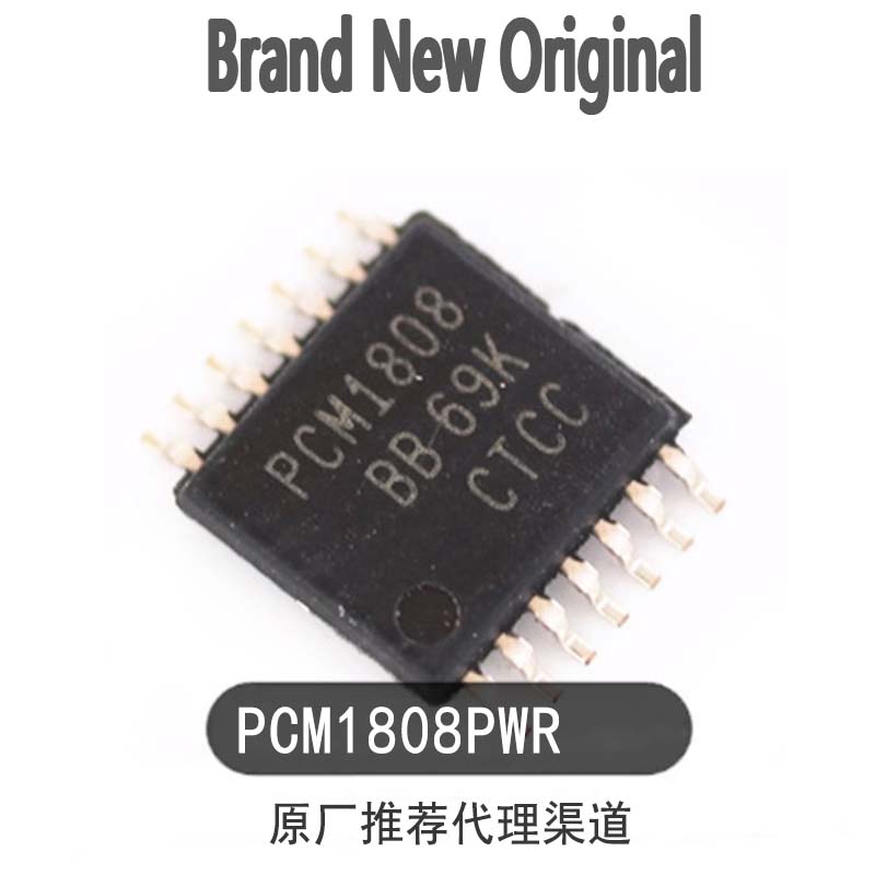 Original authentic PCM1808PWR TSSOP-14 99dB SNR stereo ADC chip