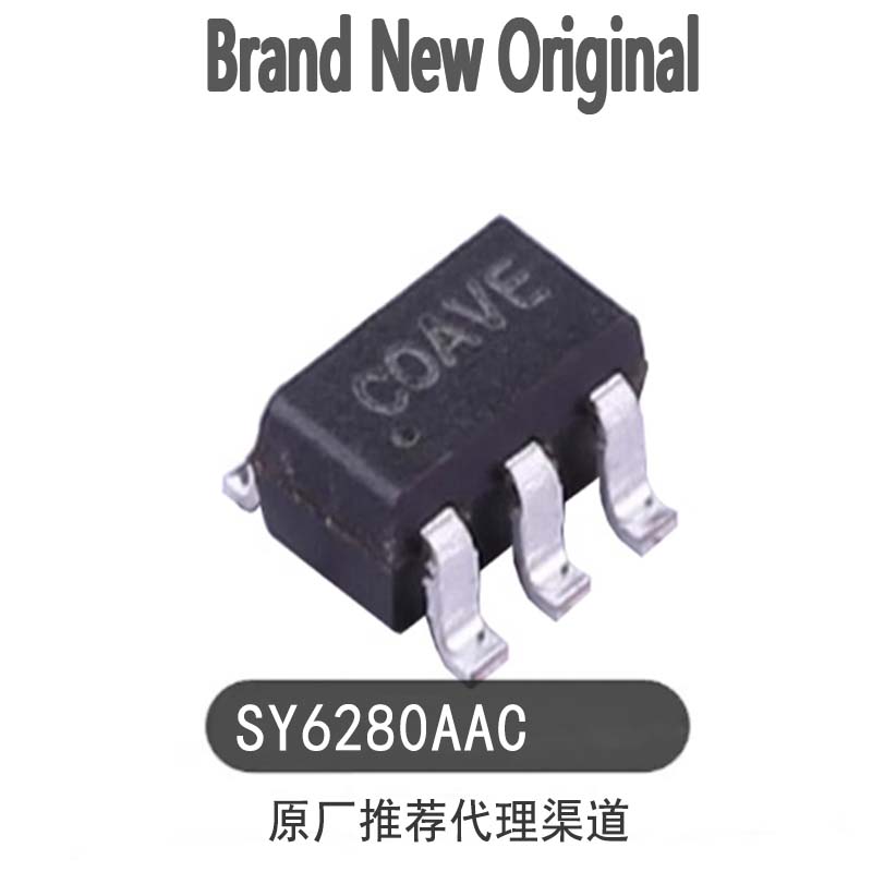 Original authentic SY6280AAC silk-print CO SOT-23-5 low loss power distribution switch device chip