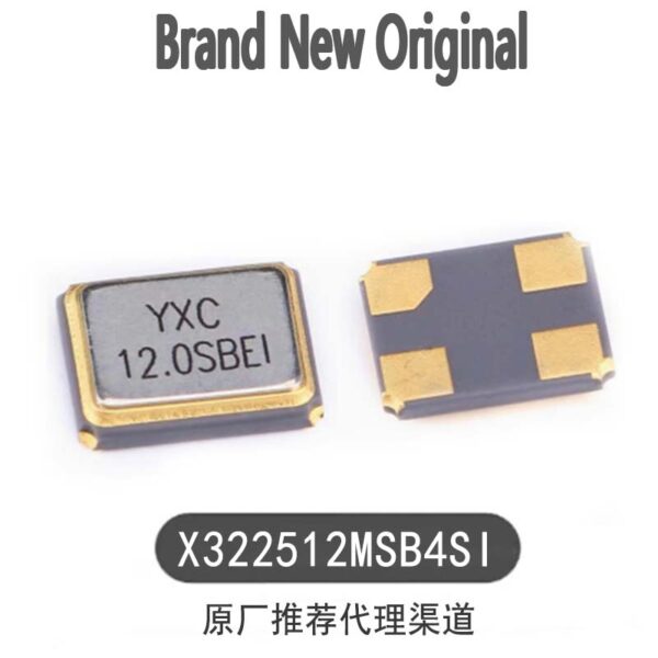 X322512MSB4SI SMD3225-4P 12MHz ±10ppm 20pF Passive crystal oscillator