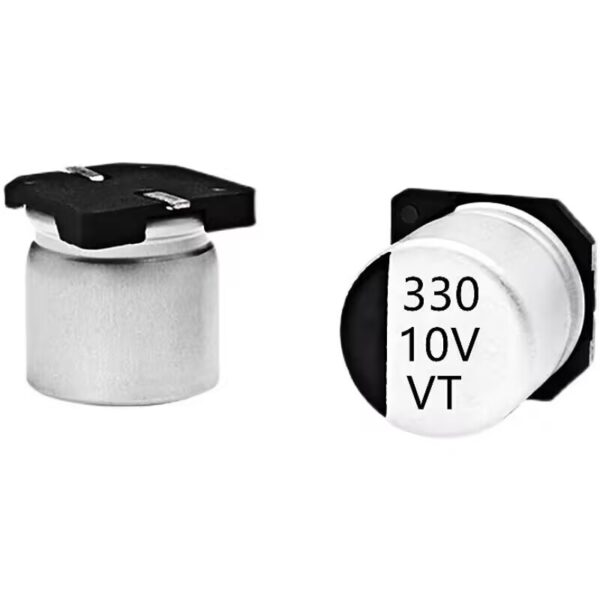 High-quality chip aluminum electrolytic capacitor 10V 330UF Volume 6.3*7.7MM SMD chip electrolytic